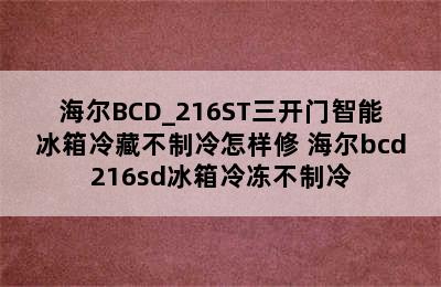 海尔BCD_216ST三开门智能冰箱冷藏不制冷怎样修 海尔bcd216sd冰箱冷冻不制冷